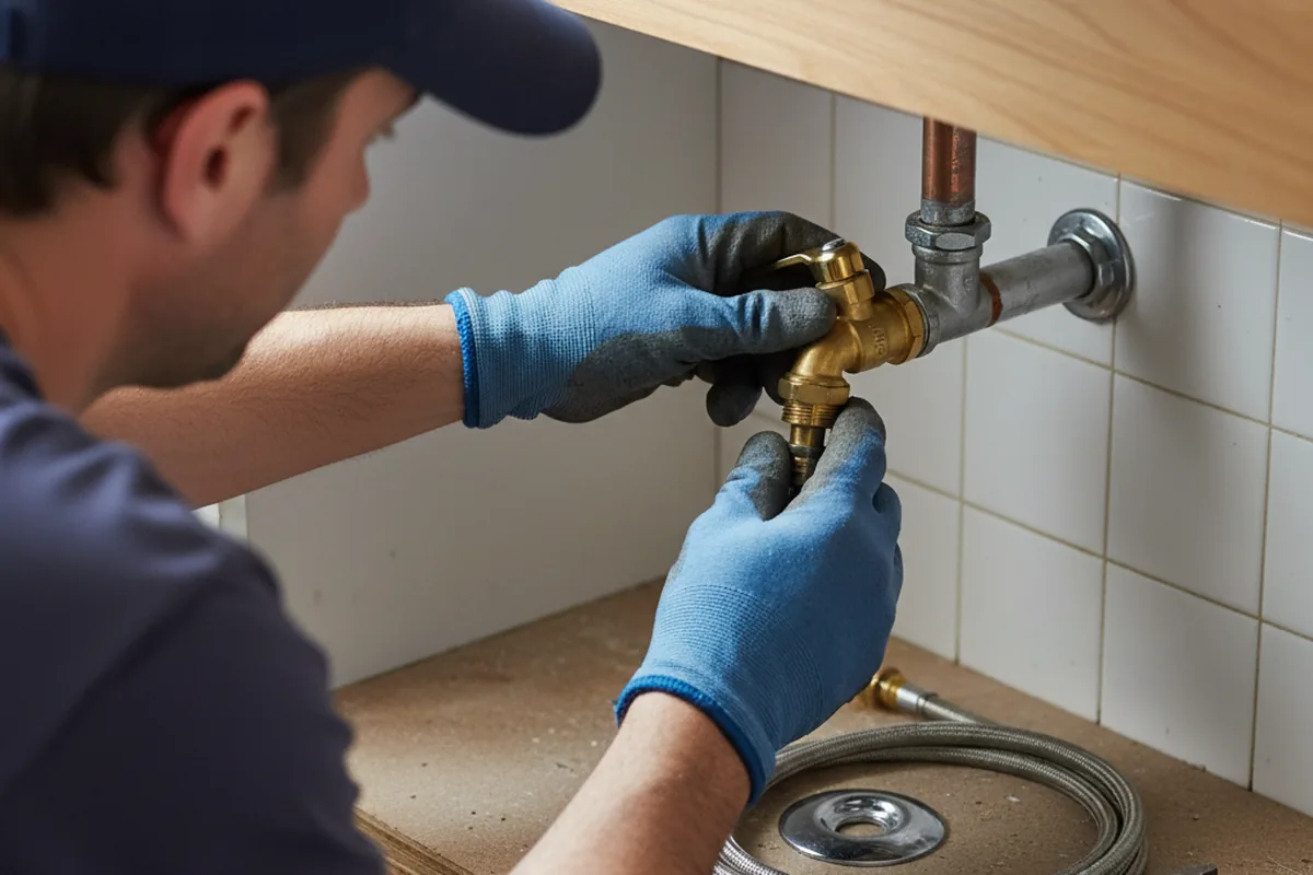 Shutoff valve and fitting work during Repiping in Utica